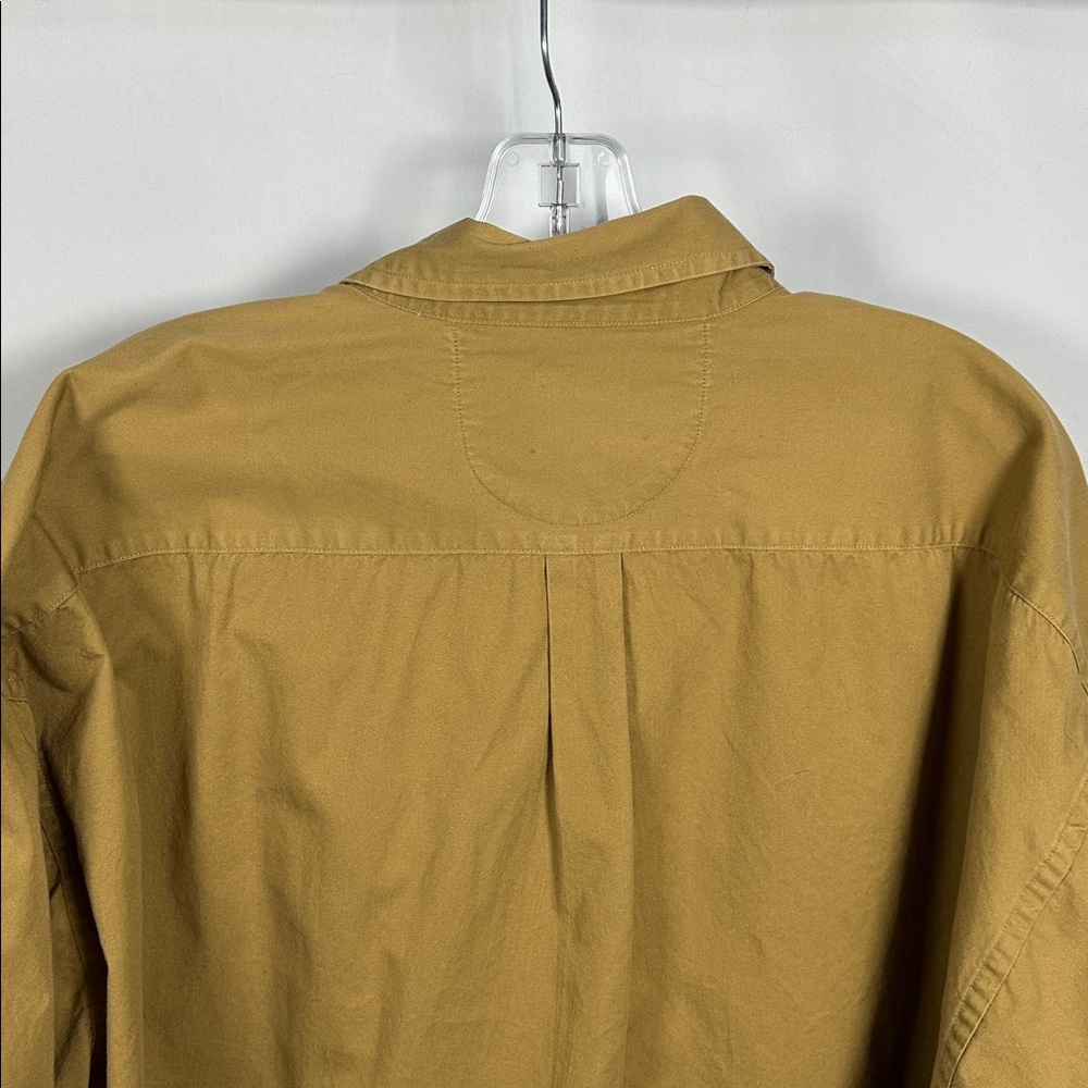 Beverly Hills Polo Club Button-Up Shirt Men’s XL Tan Logo Pocket Cotton - Picture 8 of 8